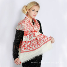 Wool Printed Scarf (12-BR300302-11.1)